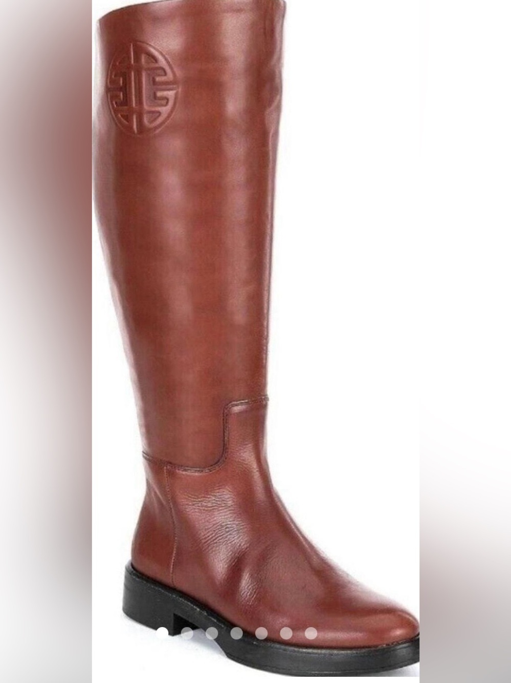ANTONIO MELANI Brown Leather knee High Riding Boots Wide or Slim Calf - Size 9